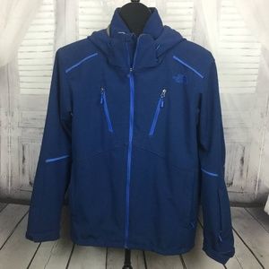 The North Face Blue Hooded 2in1 Coat Jacket L